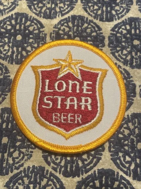 Lone Star Beer Patch Iron On Trucker Hat 70s 80s Rare Logo 3” TX Texas