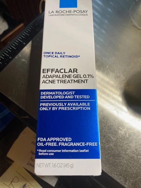 LA ROCHE POSAY Effaclar Adapalene Gel 0.1% Acne Treatment 1.6oz Exp 4/