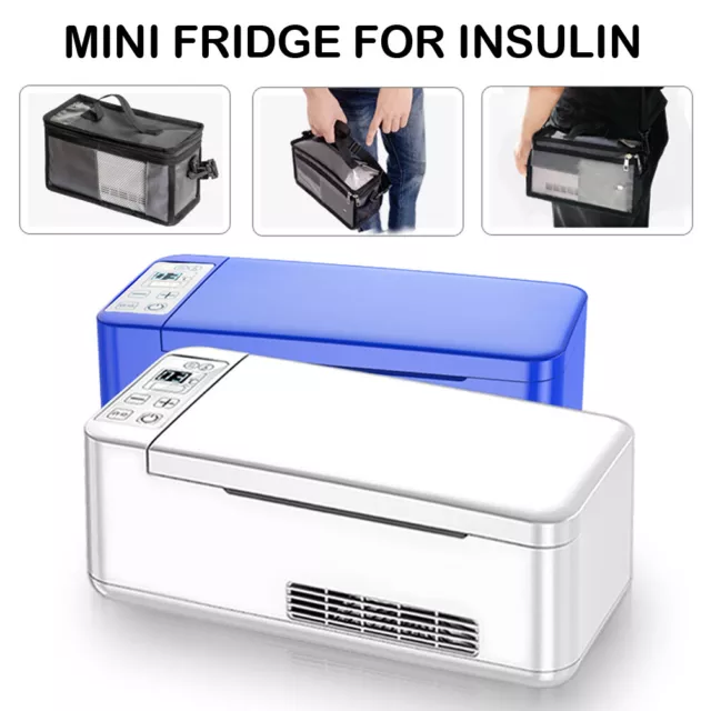 Rechargeable Mini Car Fridge Medical Cooler Box Diabetic Insulin Storage