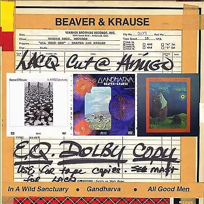 In A Wild Sanctuary / Gandharva / All Good Men, Beaver & Krause, audioCD, New, F