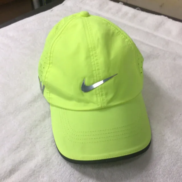 Nike Golf Hat Cap Strapback Neon Yellow VRS RZN Lightweight Vented Sports