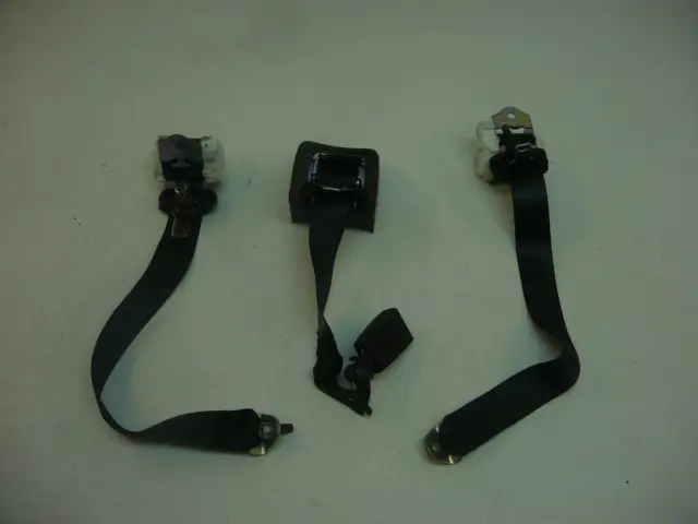 09 G8 Set of 3 Seat Belt Retractors Black Rear Seats Left Center Right Lap Band