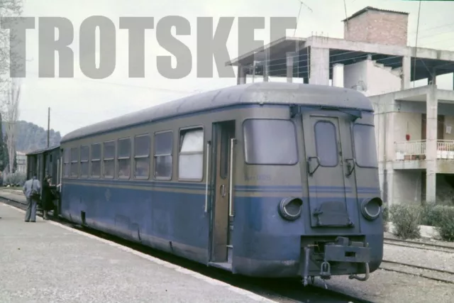 35mm Slide OSE Greece Railways Diesel Railcar Olympia 1986 Original Greek