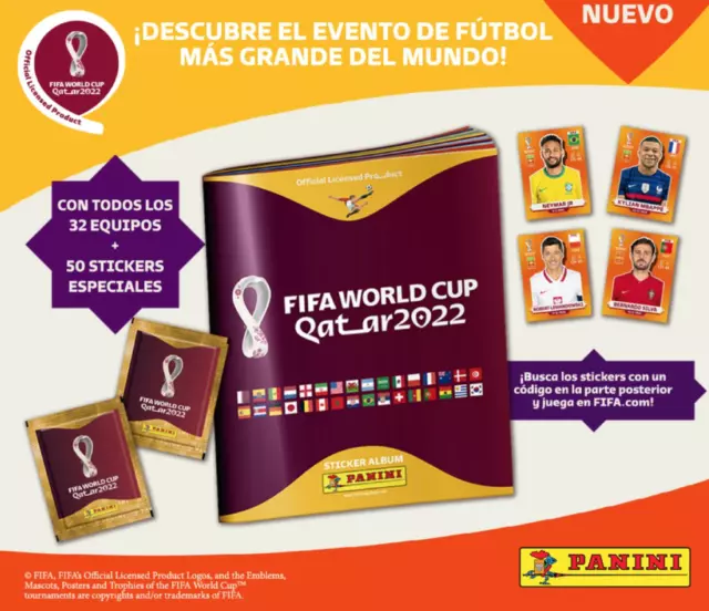 Panini World Cup Qatar 2022 Packs - Orange Stickers Version - Pick Any Quantity. 3