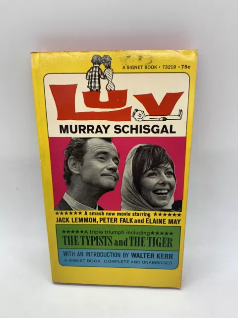 Luv Murray Schisgal 1967 1st Signet Vintage PB Book Movie Tie In