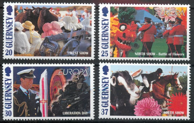 Guernsey 1998 Europa: Festivals set SG 781-784 MNH mint *COMBINED P&P*