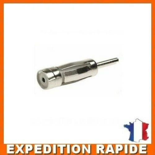 2 Adaptateurs Antenne Autoradio Universels - Connecteurs Mâle/femelle DIN, Câble RG174 15cm - Pour DAB, FM, AM - 6