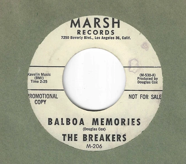THE BREAKERS BALBOA Memories Long Way Home 45 - PicClick