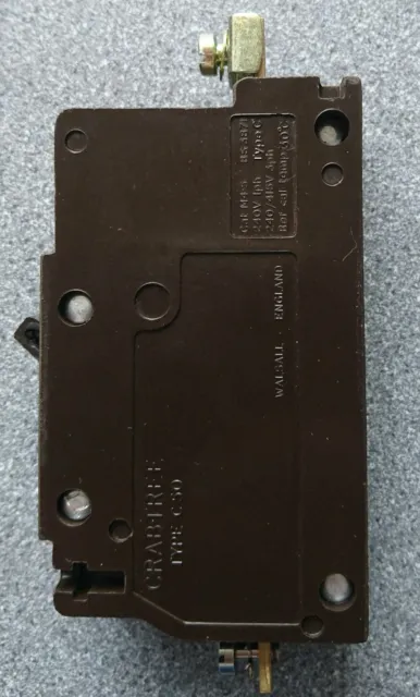 Crabtree C50 MCB 15A AMP TYP C BS3871 M4.5 Miniatur Leistungsschalter 240v Sicherung 2