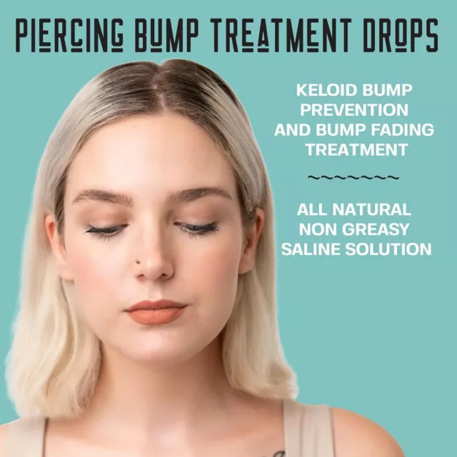 Base Labs Piercing Bump Treatment SalineDrops Non-Greasy Keloid Bump Removal 2PK 3