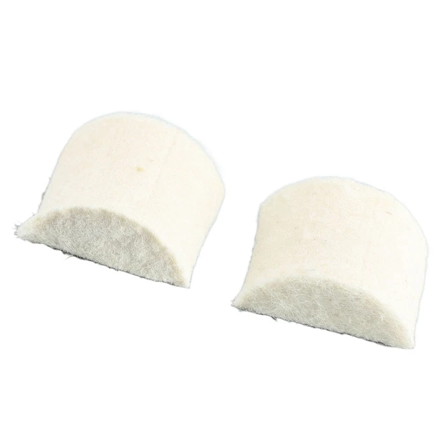 2Pcs Drum Pedal Beater Felt Pads Replacement For Bass Mallet Hammer Head XAT