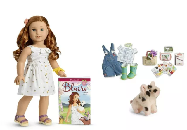 American Girl Doll Blaire Collection Garden Accessories Piglet Gift Set NEW!!