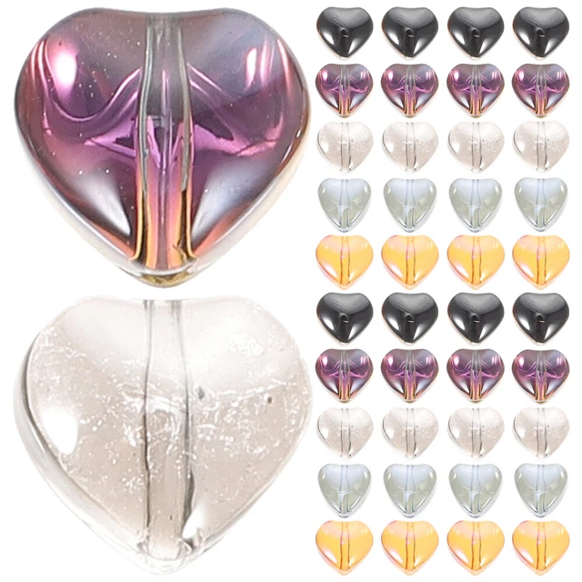 Ornament Crafts Craft Making Loose Beads Heart Beads Heart-shaped