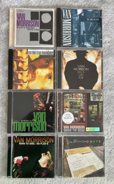 Van Morrison 8 CD Bundle Exile/What’s Wrong/Moondance/Back On Top/Best Of/Duets