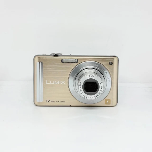 PANASONIC LUMIX DMC-TZ20 Gold Tested Working With Box From Japan