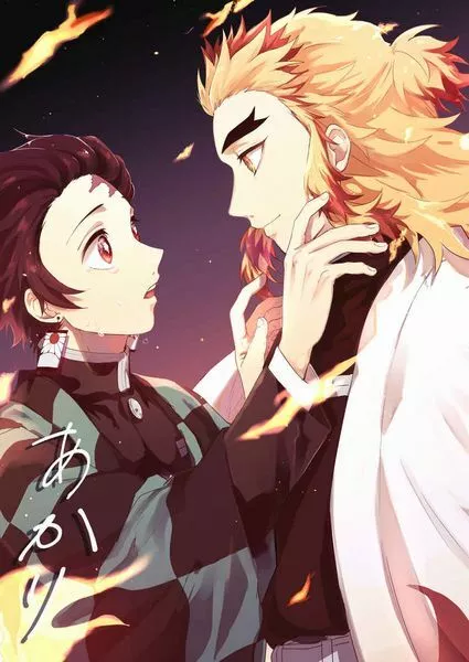 USED) Doujinshi - Kimetsu no Yaiba / Rengoku x Tanjirou (ヒノ神隠シ 上) /  Peshanko no Onigiri