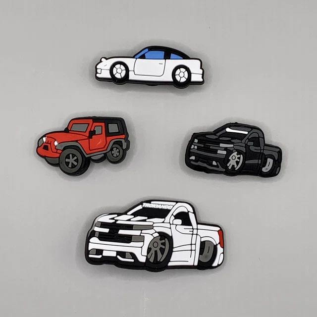 Revamp Your Crocs with Sporty Car Charms - Set of 4! Revamp Your Crocs with Sporty Car Charms - Set of 4!