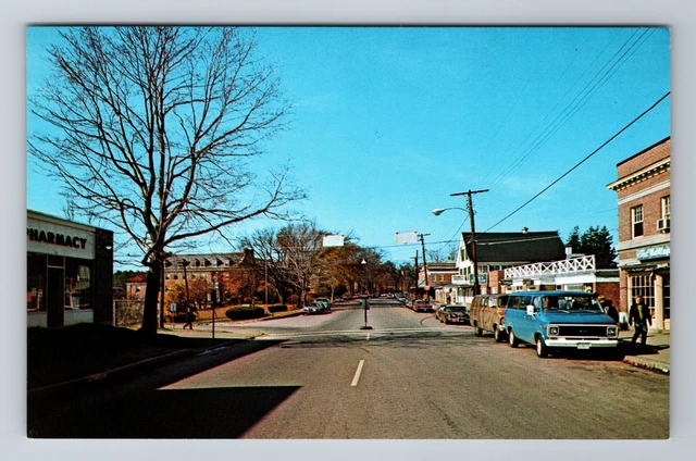 Durham NH-New Hampshire, Main Street, Vintage Postcard