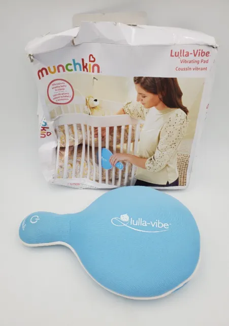 Munchkin Lulla-Vibe Vibrating Mattress Pad Blue Battery Operated Vibration