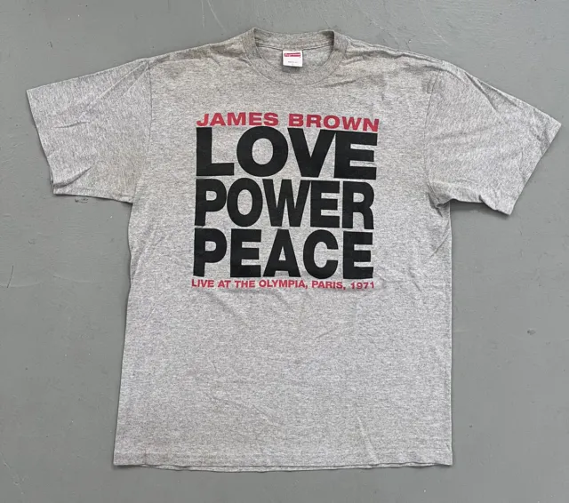 Supreme x James Brown T-Shirt Y2K Made in USA Vintage Skateboarding Large