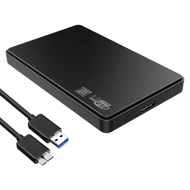 2.5& HARD DRIVE Enclosure SATA HDD/SSD Caddy Case To USB 3.0 Black £3. ...