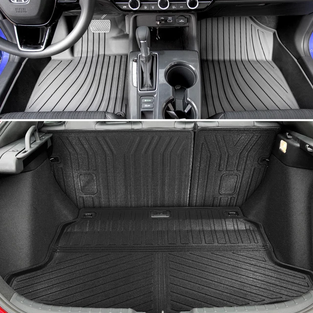 FIT 2022 2023 Honda Civic Hatchback Trunk Mat Rear Backrest Mat Floor