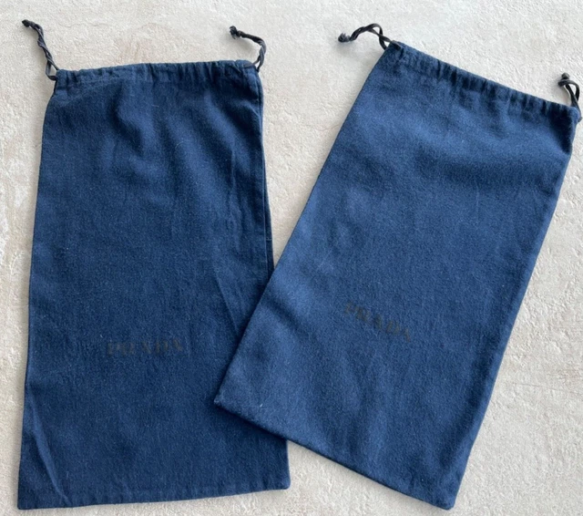 Autentica Scarpa con cordino Prada / Borsa / Sacchetti antipolvere / Protezioni (2) Blu Navy