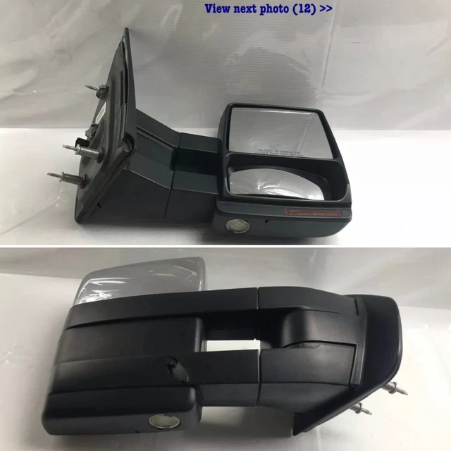 2009-2014 Ford F-150 F150 towing Mirror Chrome Passenger Side OEM *12 pin plug