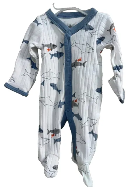 Boy Baby Infant One Piece Outfit Preemie Long Sleeve  Child of Mine Shark