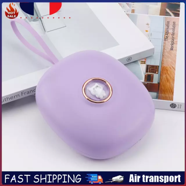 24H LED Alarm Clock Snooze 2 Vibrating Modes for Students Bedroom (Purple) FR