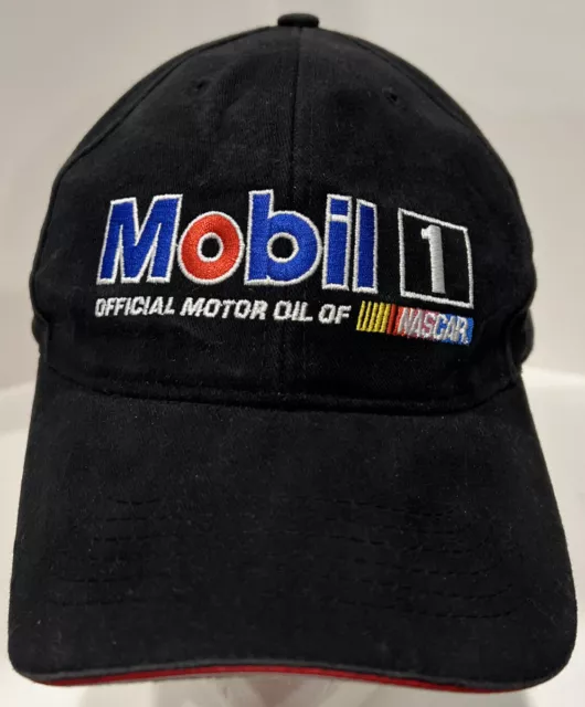 Mobil 1 Motor Oil Pegasus Black Strapback Baseball Cap Hat