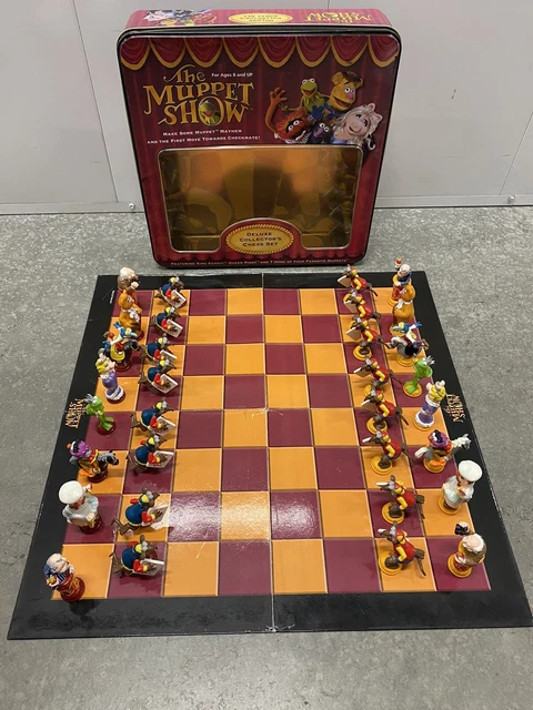 Muppet Chess THE MUPPET SHOW Deluxe Collector's Chess Set 2003 Complete Damaged ...