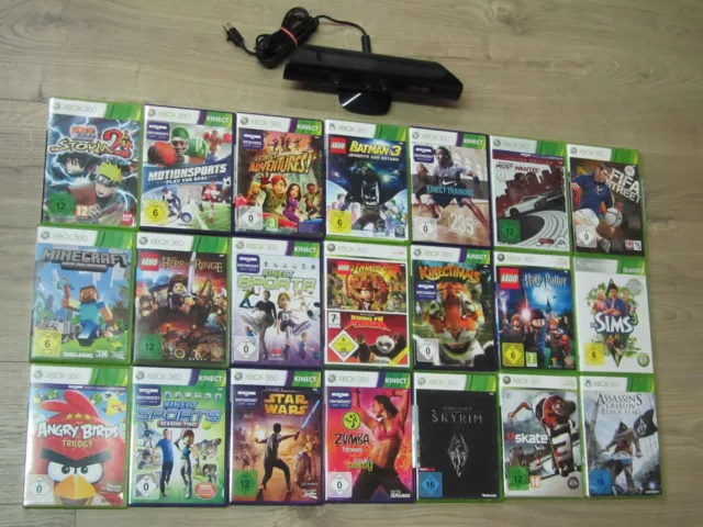 Selezione giochi Xbox 360 Kinect Adventures, sensore, Rayman, sport, LEGO Star Wars