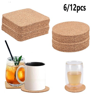 3x SQUARE Bere Sottobicchieri Rotondo Sottobicchieri per Coppa artigianato Tappetino Pad 