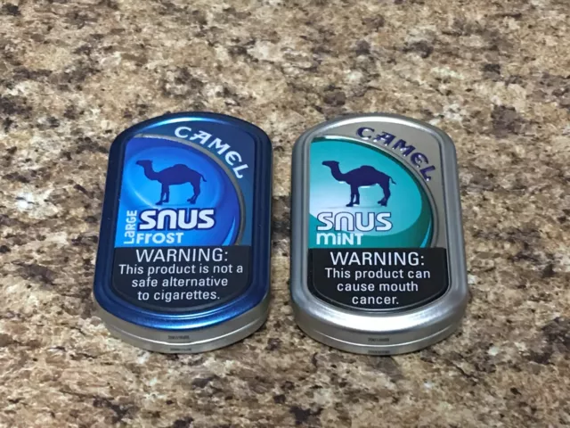 Lot 5 Empty Camel Snus Tins Tin Cans Can Crafts Storage Survival  Backpacking
