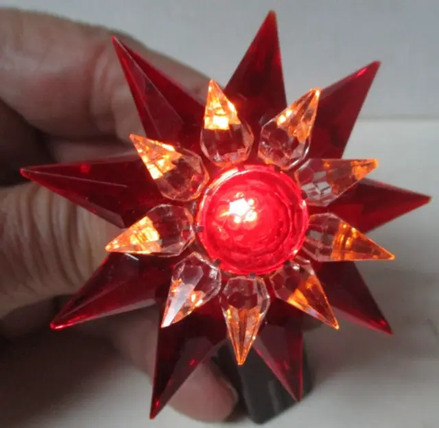 1930s C 6 Double Row Matchless Star Light Red Clear Red 700 Size