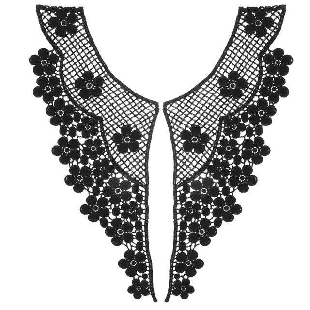 1 Paio Di Te Camicia Collari In Pizzo Staccabili Collari Donna Pizzo Falsi
