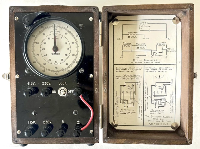 The Standard Electric Time Co. Cycle Counter 1043 Type AC-1 Timing Device