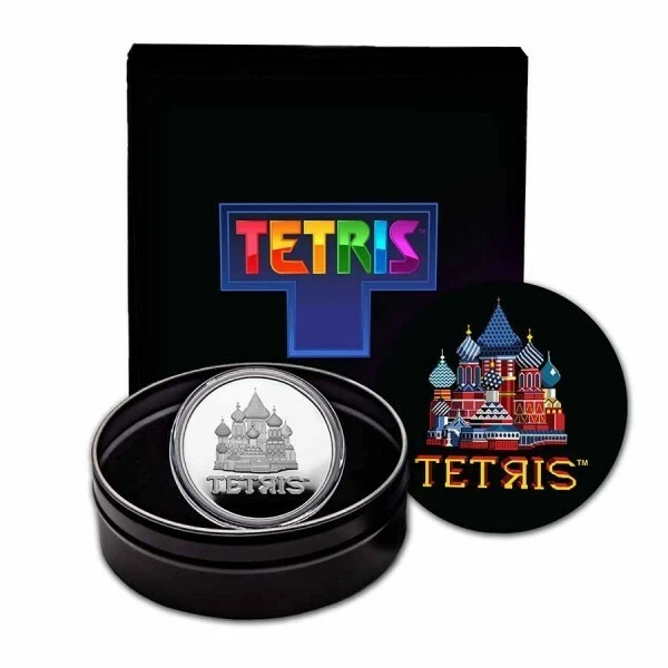 最新銀貨2021 1 オンス　Niue Tetris - St Basil&#39;s 2021 Niue 1 oz Silver $2 Tetris™ St. Basil's Cathedral BU