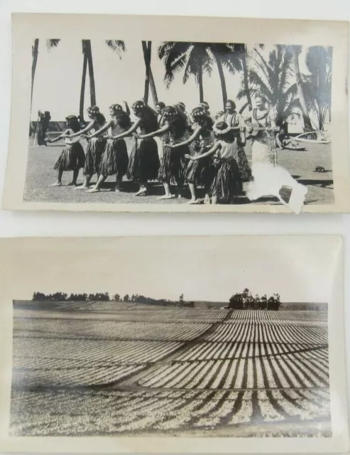 Lot of 2 Hawaiian Groups of Hula Dancers & Plantation Crops (A1)