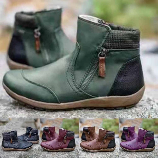 Bottes cheville bottines chaussures en cuir taille femmes bottes 100 % neuves