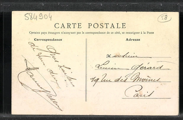 CPA Pougues-les-Eaux, Pasture Sheep 1912 2