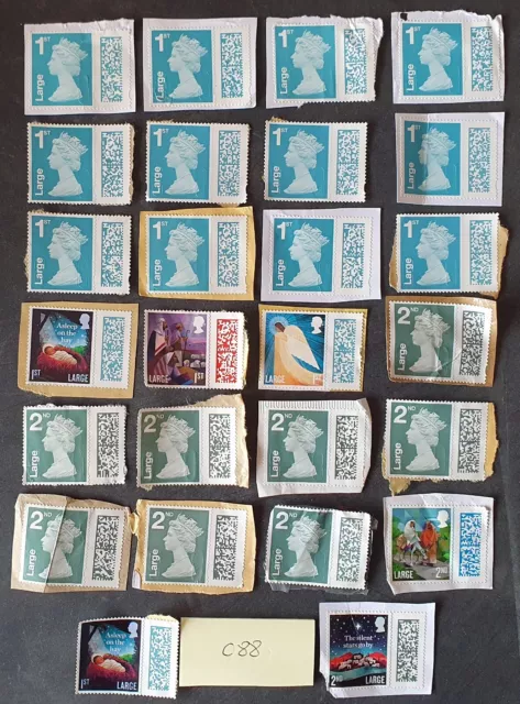 26 GENUINE 1st/2nd Class LARGE Stamps Unfranked With Minor Faults  C-88