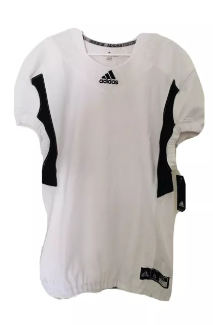 (Lot of 12) New Adidas Football Techfit Hyped Climalite White Jerseys XL 2XL 3XL