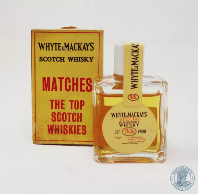 Mini Miniature / Mignon Scotch Whisky Matches WHYTE & MACKAYS Con Box