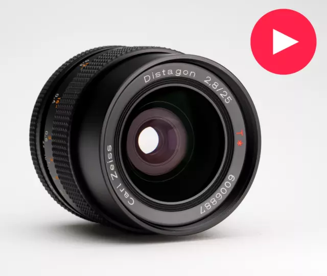 Mit Video! Top! Contax Carl Zeiss 25mm f2.8  - C/Y Mount - Made in Germany