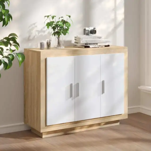 Mobiletto Credenza in Legno Multistrato 92x35x75 cm Colori Diversi vidaXL