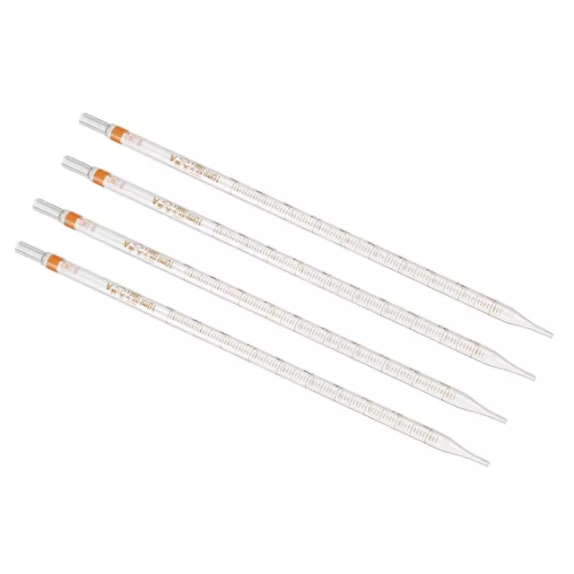 Graduated Dropper Pipettes, 4 Pcs 10ml Borosilicate Glass Pipette, Clear