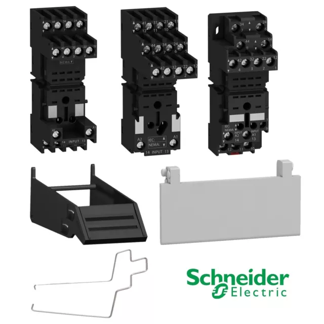 Sockel für RXM+REXL gemischte Kontakte Haltebügel Schneider Electric