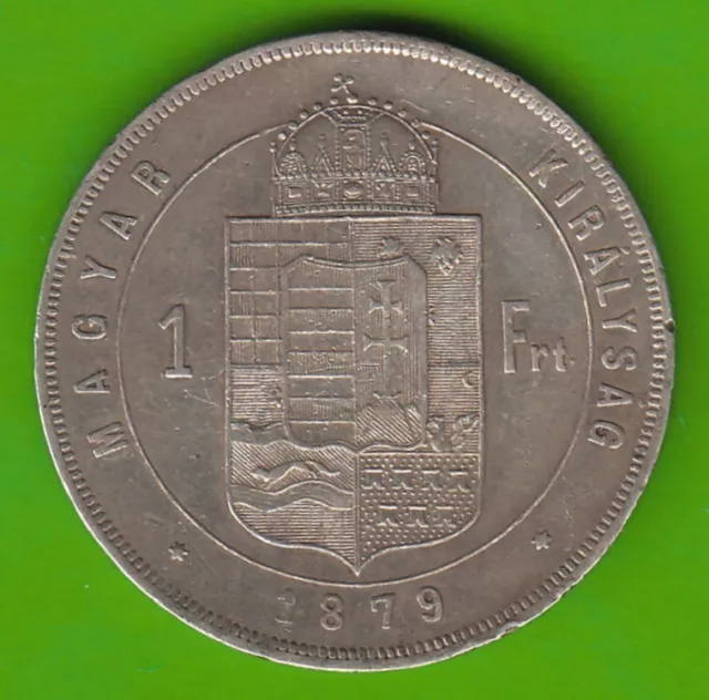 Coin Silver Gulden Huf Österreich-ungarn 1879 IN Vf-Xf nswleipzig